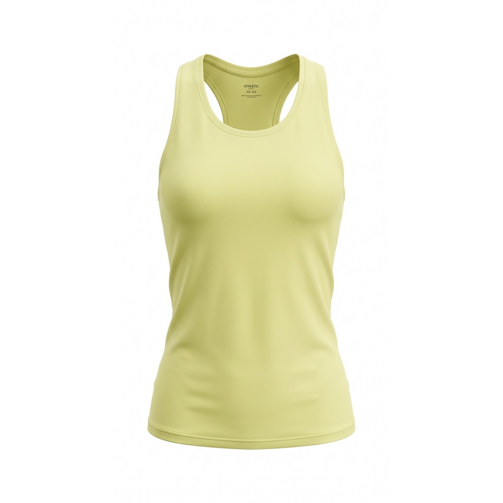 Athletic Works Womens XXL 20 Racerback Tank Top Lime Yellow Activewear